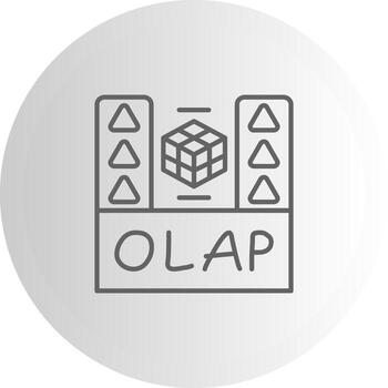 Olap Wireframe Graphic Object Layout vector