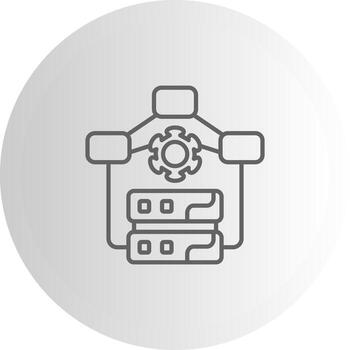 datos modelo proceso sencillo estilo símbolo gráfico vector