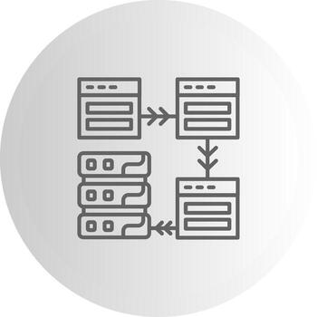 Relational Interactive Mark Design Graphic vector