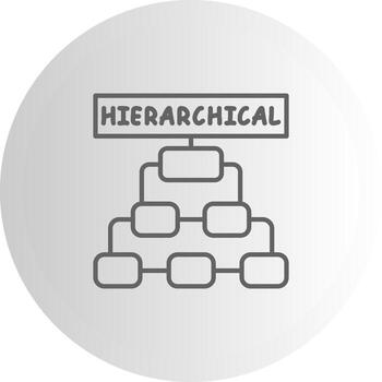 jerárquico ux símbolo conjunto representación vector