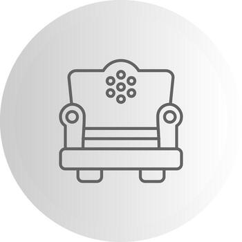 Sofa Stylized Visual Token Representation vector