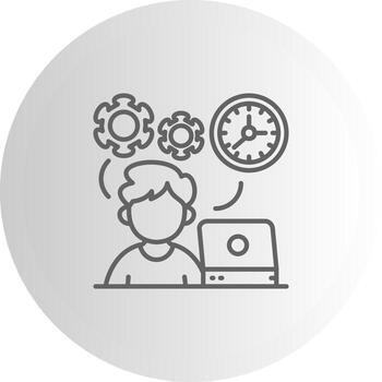 trabajo estructurado ux símbolo diseño vector