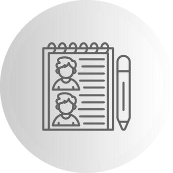 Enrollment List Professional UI Symbol Graphic vector