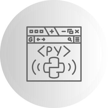 Python Aesthetic Design Shape Concept vector