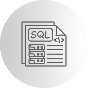 Sql Creative Flat Symbol Design vector