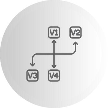 versión controlar en capas símbolo gráfico vector