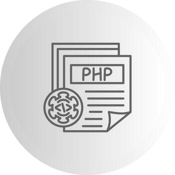 Php File Compact Design Representation Layout vector