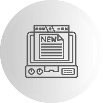 Program New Features Simple Style Symbol Graphic vector