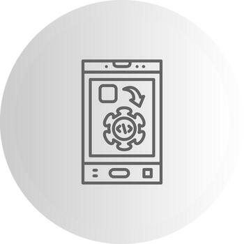 App Development Interface Friendly Graphic Element vector