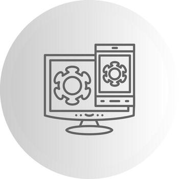 Screen Mirroring Clean Design Mark Element vector