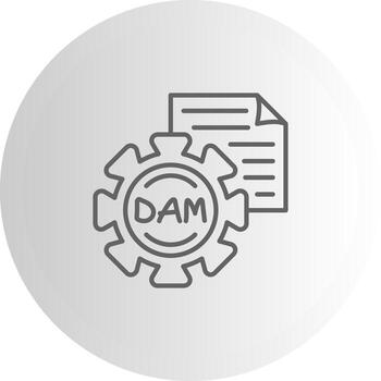 digital activo administración estructura metálica gráfico objeto diseño vector