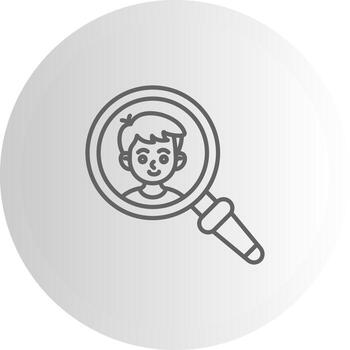 Hiring Search Dashboard UI Element Graphic vector