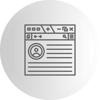 Website Profile UX Friendly Element Layout vector