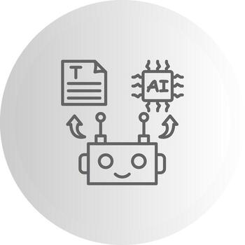 texto robot gráfico interfaz marca diseño vector