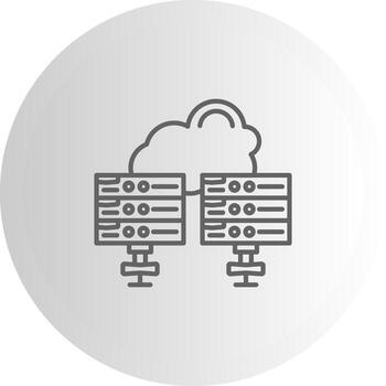 Data Center Clean Design Mark Element vector