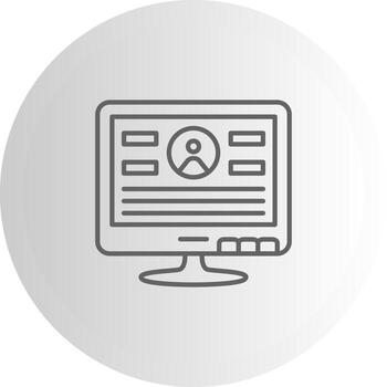 lcd Iniciar sesión en funcional ux gráfico diseño vector