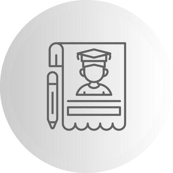 plan de estudios móvil aplicación símbolo diseño vector