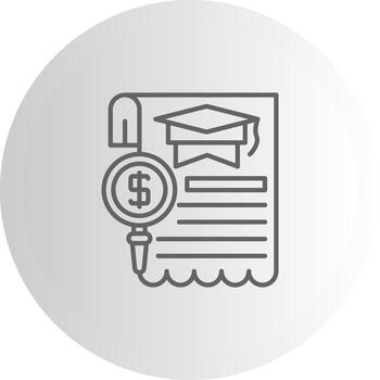 Scholarship Dashboard UI Element Graphic vector