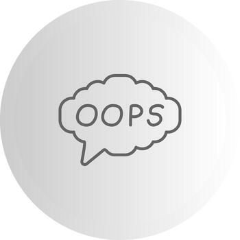 Oops Functional UX Graphic Design vector