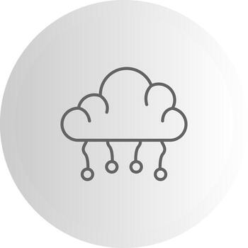 nube informática de marca objeto gráfico vector