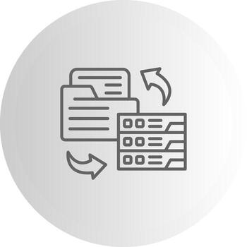 Data Backup Clean Web Symbol Graphic vector