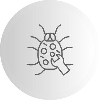 Bug Fix Flat Design Symbol Graphic vector