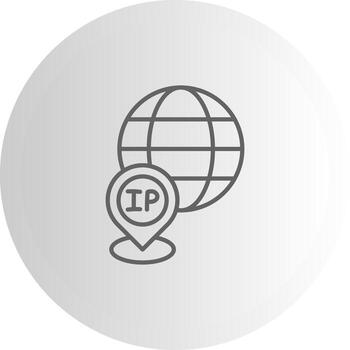 IP Address Wireframe Graphic Object Layout vector