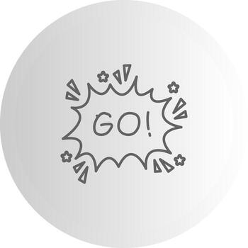 Vamos monitor Listo activo vector