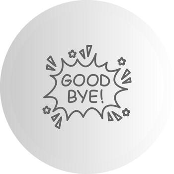 Good Bye Product Interface Visual Element vector