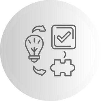 Problem Solving Mobile UI Mark Design vector