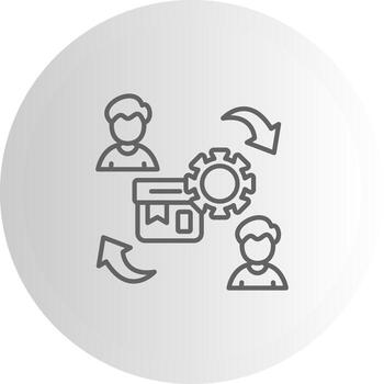 proceso único Arte estilo característica vector