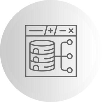 Data Modeling Clean Web Symbol Graphic vector