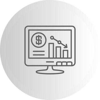 Bar Graph Professional UI Graphic Design vector