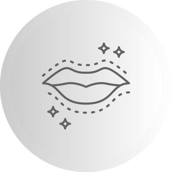 Lips Surgery Scalable UX Feature Graphic vector