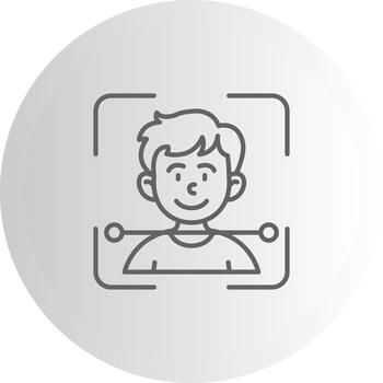 Facial Recognition Interface Style Guide Layout vector