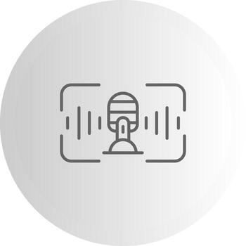 Voice Recognition Dashboard UI Element Graphic vector