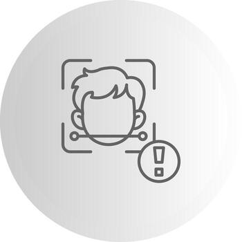 Face Scan Compact UX Shape Graphic vector