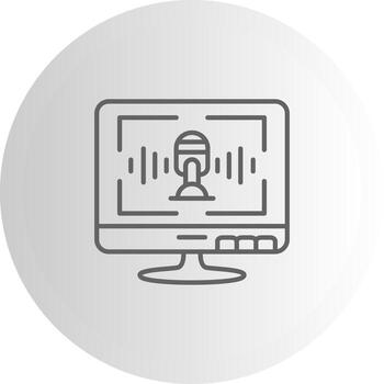 Voice Recognition Compact UX Shape Graphic vector