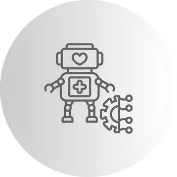 Robot Scalable UI Form Graphic vector