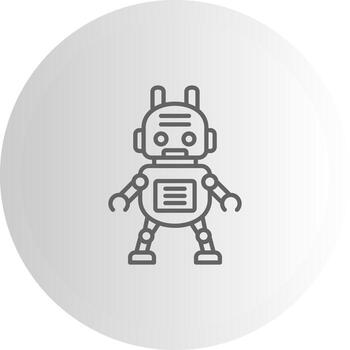 robot interfaz estilo guía diseño vector