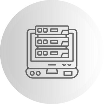 Server Control Graphic Interface Mark Layout vector