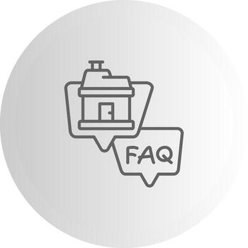 Preguntas más frecuentes interfaz estilo guía diseño vector