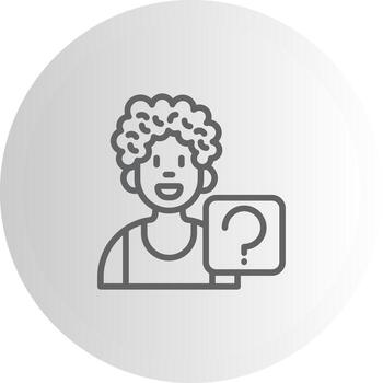 User Question Product Interface Visual Element vector