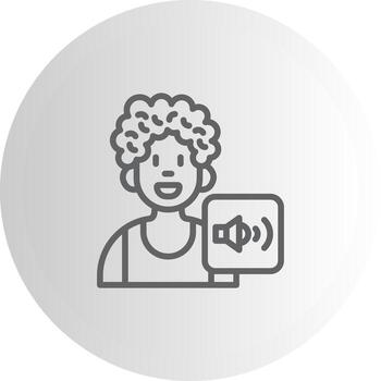 User Sound Tech UI Element Layout vector