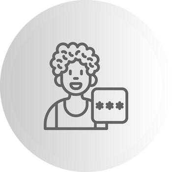 usuario alfiler código profesional ui símbolo gráfico vector