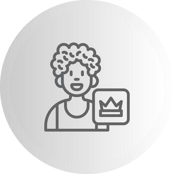 User Crown Tech UI Element Layout vector