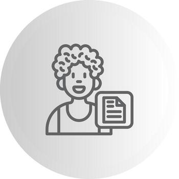 User File Clean Line Iconography Asset vector