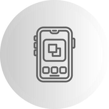 móvil Copiar monitor optimizado gráfico activo vector