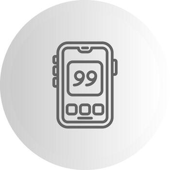 Mobile Quotes Abstract UI Element Design vector