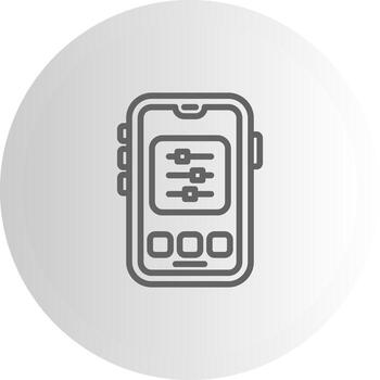 móvil control S ux simpático elemento diseño vector